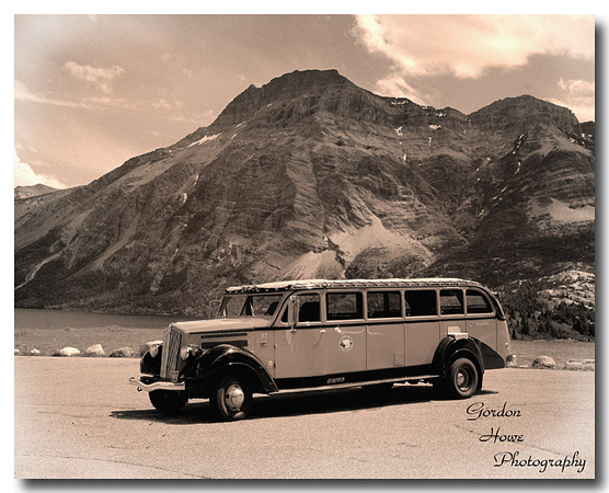 Glacier National Park bus at Waterton National Park 2
